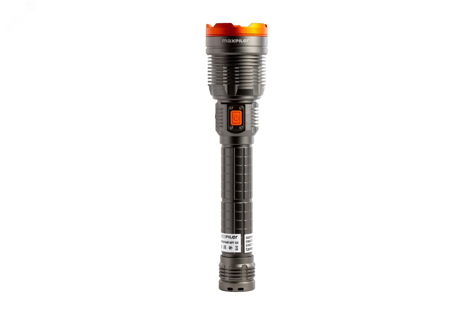 Изображение товара Фонарь ручной аккум. MAXPILER MPF-03 (8000/1000Лм, LED COB, 2 реж, 1,5-3ч, 7.4В/5000мАч, инд.заряда) (шт)