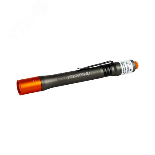 Изображение товара Фонарь ручной на батарейках MAXPILER MPF-01 (130/40 Лм, LED, 2хААА, 2 реж, 5-10ч, клипса, фокус.) (шт)