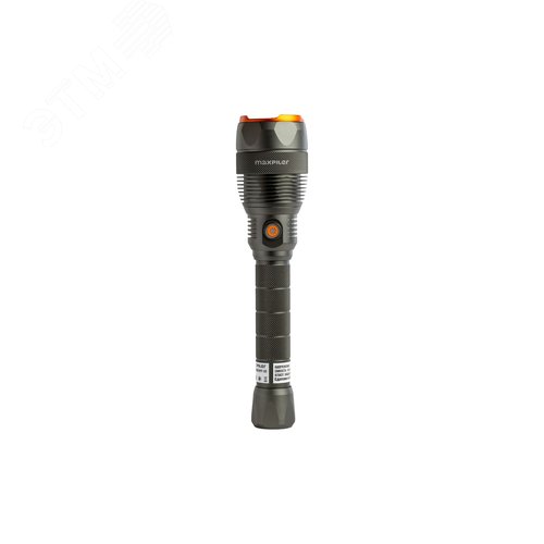 Изображение товара Фонарь ручной аккум. MAXPILER MPF-02 (12000-300Лм, LED COB, 4 реж, 2-12ч, 7.4В/5000мАч, фокус.света) (шт)