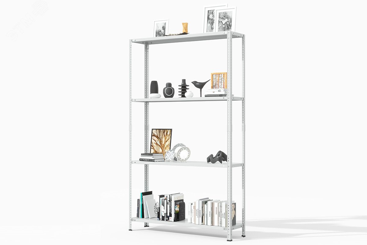 Изображение товара Металлический стеллаж ГТС_ТС Лайт 2000х1200х300 для склада и дома