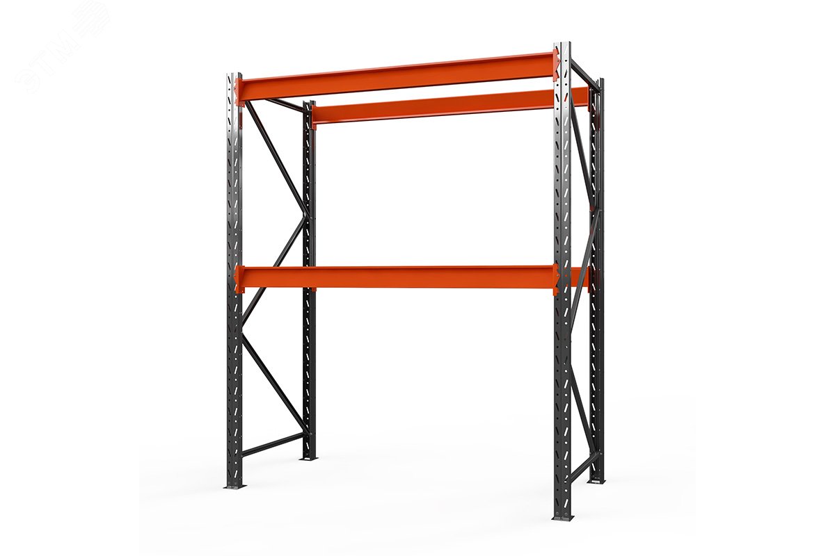 Изображение товара Стеллаж металлический Оптима, 2000х1530х600 мм, 2 яруса без настила