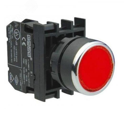 Изображение товара Кнопка 1НЗ красный цвет EMAS B200DK 250В AC