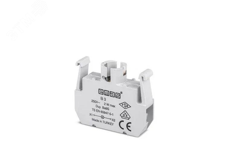 Изображение товара Блок подсветки с цоколем BA9S для ламп и светодиодов серия B EMAS 250В 4А