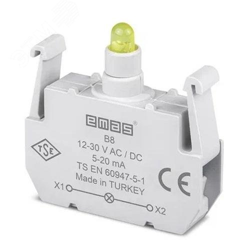 Изображение товара Блок подсветки светодиод жёлтый цвет 12-30В AC/DC EMAS