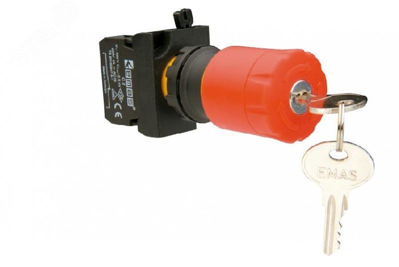 Изображение товара Аварийная кнопка Грибок 30мм серия CP EMAS 250В 4А IP65