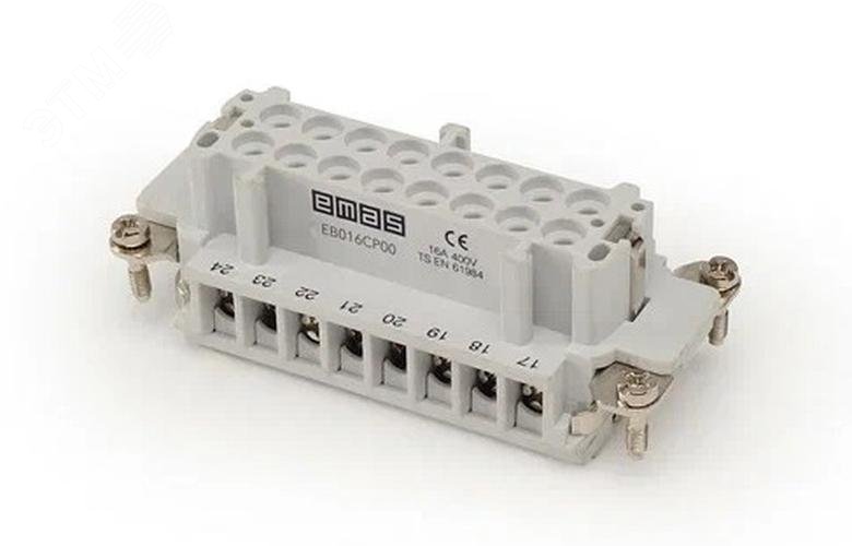 Изображение товара Гнездо для разъёма 16 полюсов 16A IP65 промышленные разъемы EMAS