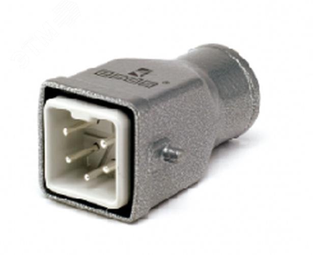 Изображение товара Кожух со штепселем металлическим 5 полюсов IP65 10A