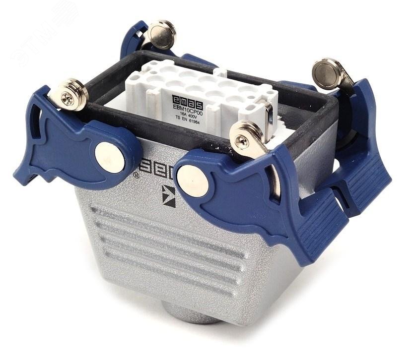 Изображение товара Кожух с гнездом EMAS EBM10PU34 металлический, 10 полюсов, IP65