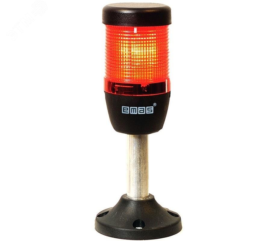 Изображение товара Сигнальная колонна 50 мм красная светодиод LED 24В IP40 турция
