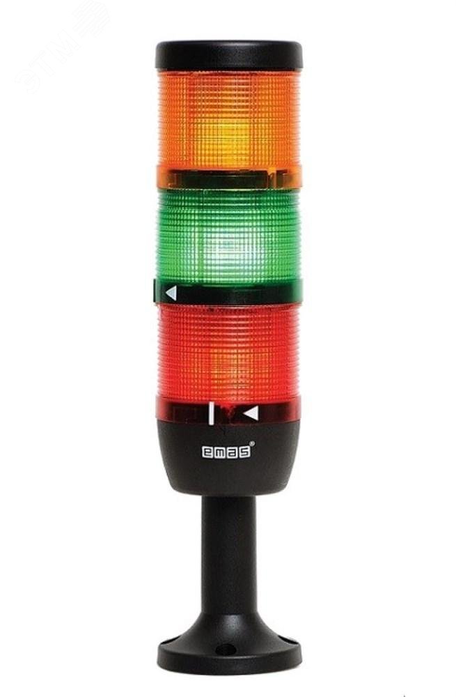 Изображение товара Сигнальная колонна 70 мм EMAS три цвета светодиод IP40 220 В