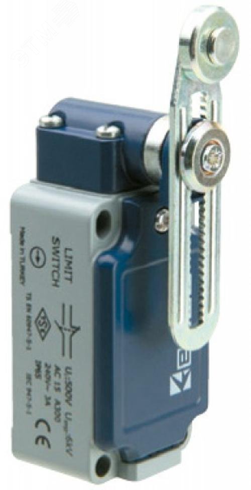 Изображение товара Концевой выключатель с металлическим корпусом серия L52 реверсивный 18 мм IP65