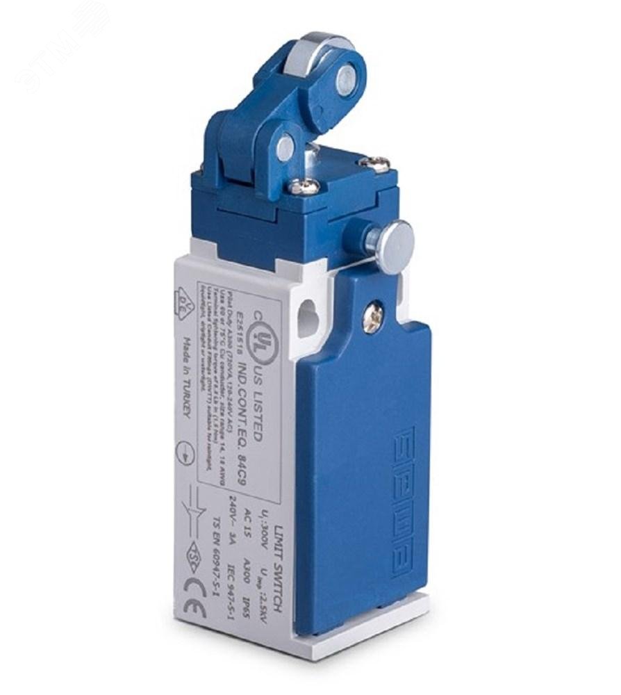 Изображение товара Выключатель концевой EMAS L5K23MIM311R угловой 240В 3А