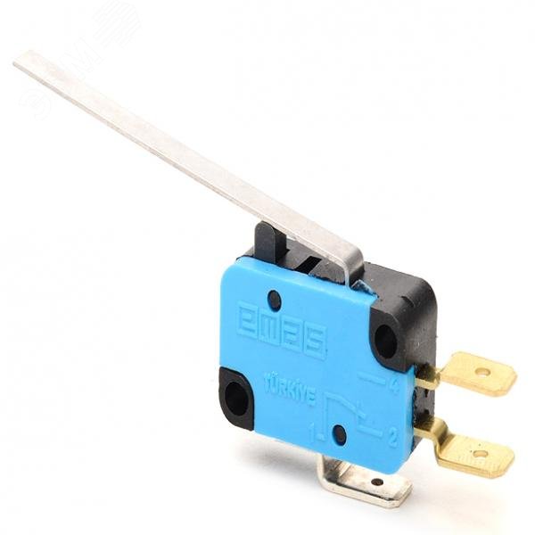 Изображение товара Микровыключатель с металлическим приводом рычаг IP20 250 В 10 А EMAS