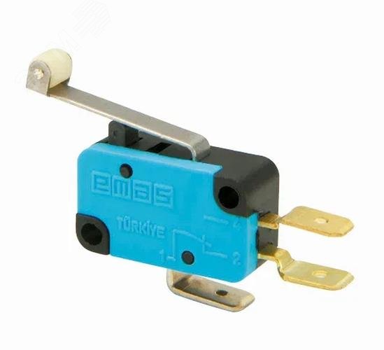 Изображение товара Микровыключатель с рычагом 250В IP20 для автоматизации