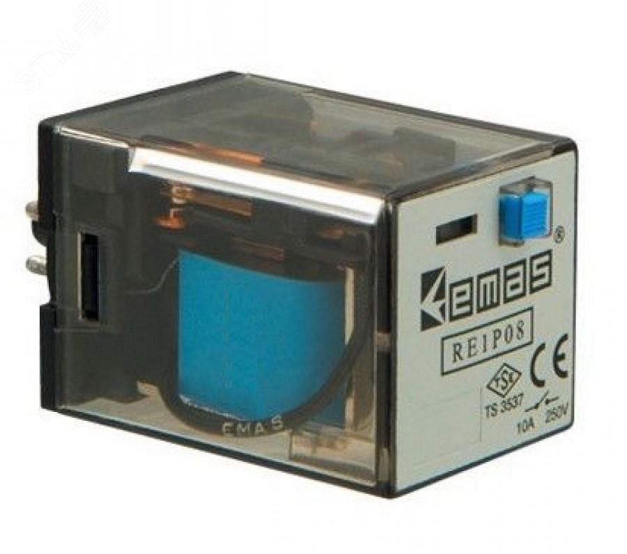 Изображение товара Реле на 11 выводов 24 В DC с 3 переключающими контактами EMAS RE1P11DC024