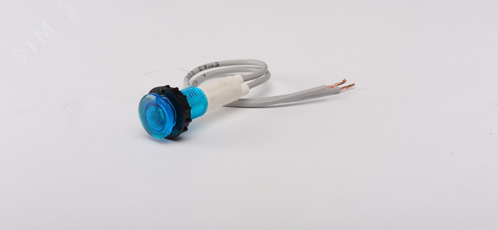 Изображение товара Сигнальная арматура 10мм синий светодиод 24В AC/DC от EMAS