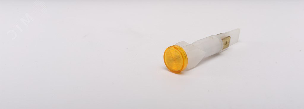 Изображение товара Сигнальная арматура 10мм, жёлтый цвет, лампа накаливания, с клеммами, 230В AC (шт)
