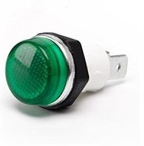 Изображение товара Сигнальная арматура 14мм, зелёный цвет, лампа накаливания, с клеммами, 12В DC (шт) Изображение товара Сигнальная арматура 14мм, зелёный цвет, лампа накаливания, с клеммами, 12В DC (шт)
