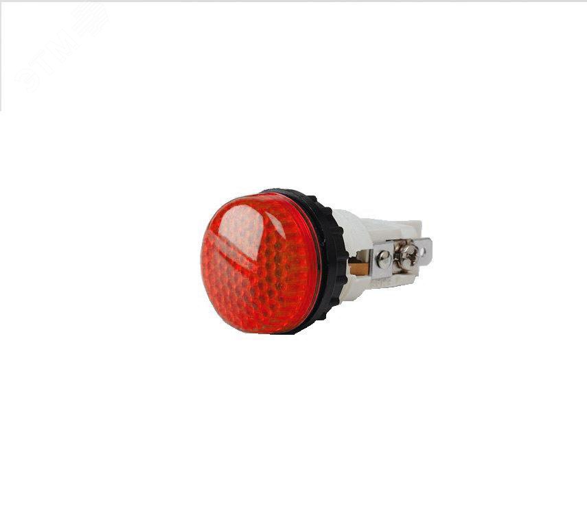 Изображение товара Сигнальная арматура 22мм, красный цвет, под патрон с резьбой Ba9S, 230В AC (шт)
