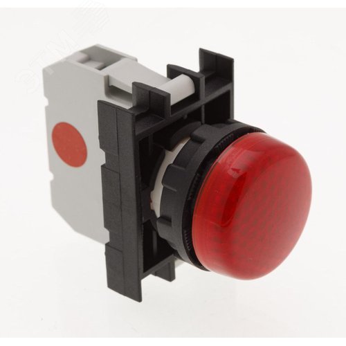 Изображение товара Арматура сигнальная с блоком подсветки B6 (красный светодиод, 12-30В AC/DC), красный цвет, серия B, IP50 (шт)