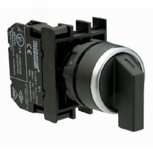 Изображение товара Переключатель 2-0-1 (1НО+1НО), с фиксацией в положении 1, серия B (250В AC, 4А), IP50 (шт)