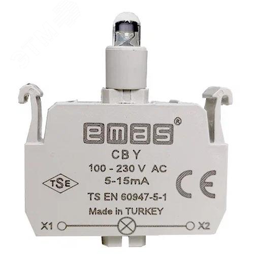 Изображение товара Блок подсветки светодиод, зелёный цвет, серия C, 100-230В AC (шт)