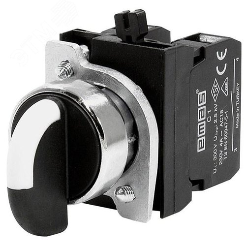 Изображение товара Переключатель 0-1 (1НО) с фиксацией серия CM (250В AC 4А) IP65 (шт)
