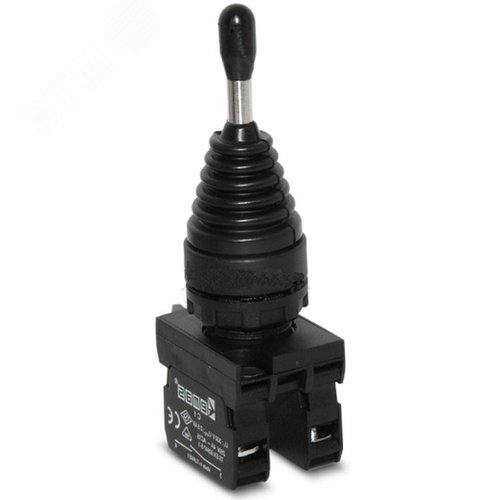 Изображение товара Кнопка джойстик 2х позиционный 1НО+1НО, без фиксации, серия CP 250В AC, 4А, IP65 (шт)