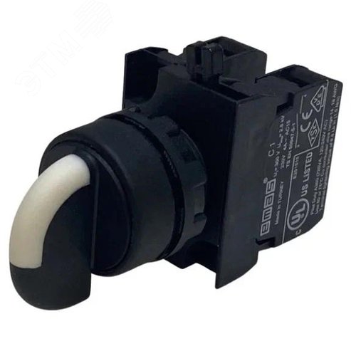 Изображение товара Переключатель 2-0-1 (1НО+1НО), с фиксацией, серия CP (250В AC, 4А), IP65 (шт)