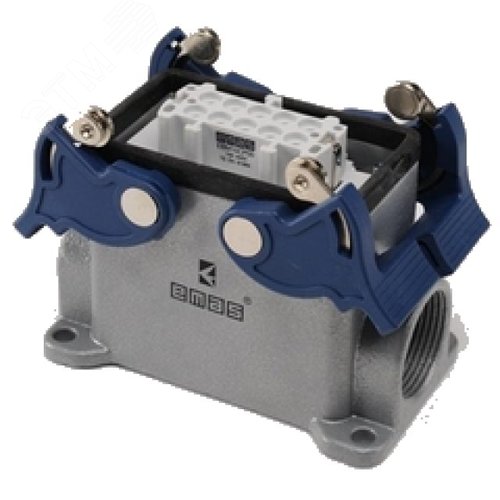 Изображение товара Кожух с гнездом металлический, 10 полюсов, 16А, боковой ввод PG 16, IP65 (шт)