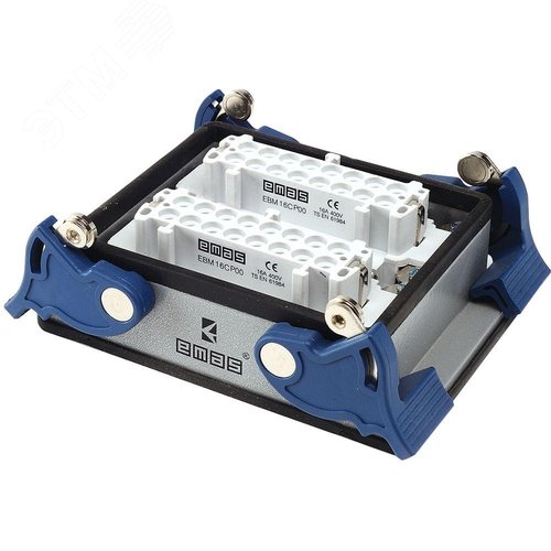 Изображение товара Кожух с гнездом металлический, 32 полюса, 16A, нижний ввод, IP65 (шт)