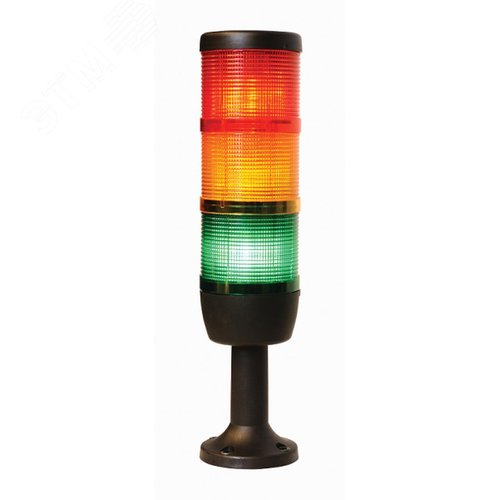 Изображение товара Колонна сигнальная 70 мм. Красная, желтая, зеленая 24 вольта, светодиод LED. (шт)