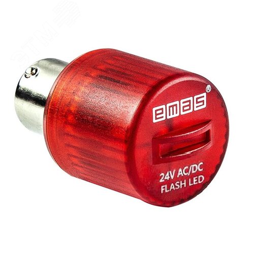 Изображение товара Стробоскоп FLESH, цоколь ВА15S, для сигнальных колонн серии IK, красный цвет (шт)
