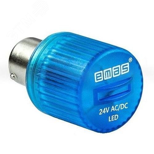 Изображение товара Светодиод LED, цоколь BA15S, для сигнальных колонн серии IK, синий цвет (шт)
