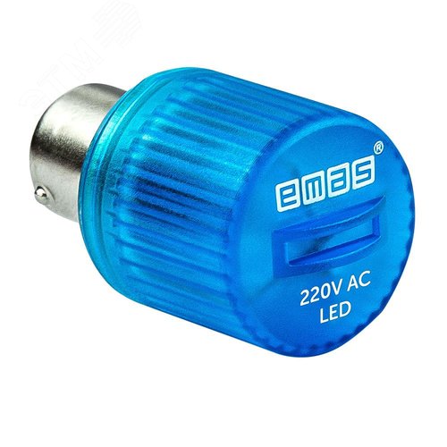 Изображение товара Светодиод LED, цоколь BA15S, для сигнальных колонн серии IK, синий цвет (шт)