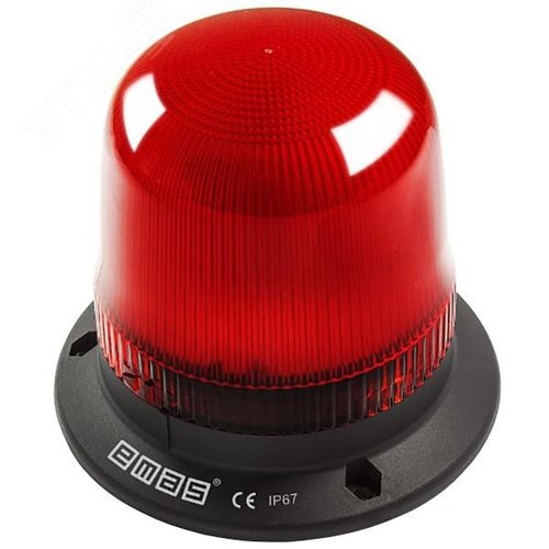 Изображение товара Колонна сигнальная маячкового типа, красный цвет, 12-24В AC/DC, IP65 (шт)