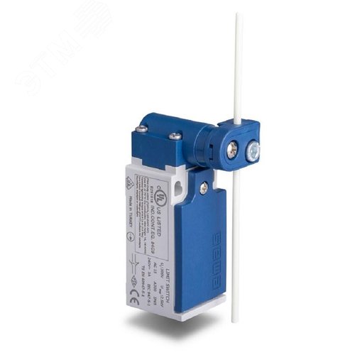 Изображение товара Выключатель концевой, привод жесткий стержень из волокна 1НЗ+1НО, мгновенное срабатывание, L5, пластиковый корпус 240В AC, 3А, IP65 (шт)