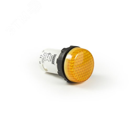 Изображение товара Сигнальная арматура моноблочная, ячеистая линза, жёлтый цвет, серия MB, 220В AC, IP54 (шт)