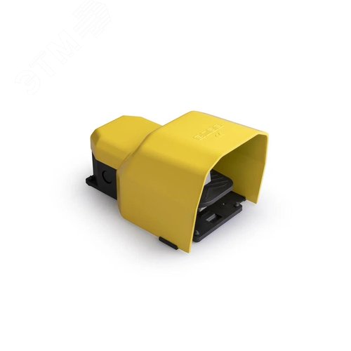 Изображение товара Педаль одиночная, 2x(1НО+1НЗ), 2 скорости, с фиксацией, с защитным кожухом (алюминий) жёлтого цвета, (250В AC, 4А), IP65 (шт)