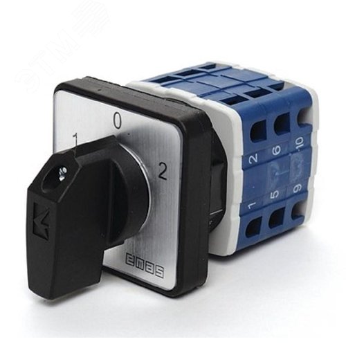 Изображение товара Переключатель управления электродвигателем 1-0-2 25А, 3 фазы, рамка 48х48 мм, 400В AC, IP54 (шт)