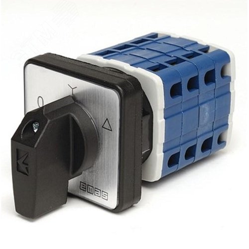 Изображение товара "Переключатель ""Звезда-треугольник"" 25А, 3 полюса, рамка 48х48 мм, 400В AC, IP54" (шт)