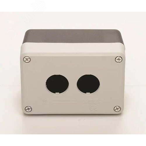 Изображение товара Корпус поста управления 2 кнопки, серый-чёрный цвет, серия ЗН, пластик, IP50 (шт)