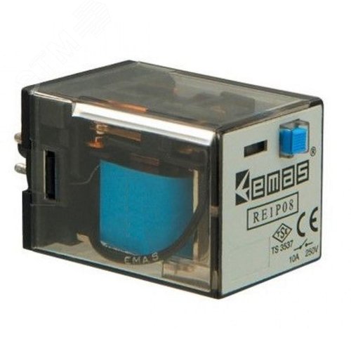 Изображение товара Реле на 8 выводов 24 В DС (2 переключающих контакта) (шт)