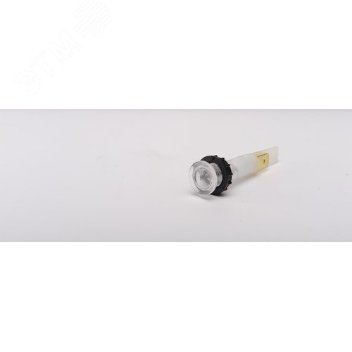 Изображение товара Сигнальная арматура 10мм, белый цвет, лампа накаливания, с клеммами, 230В AC (упак)