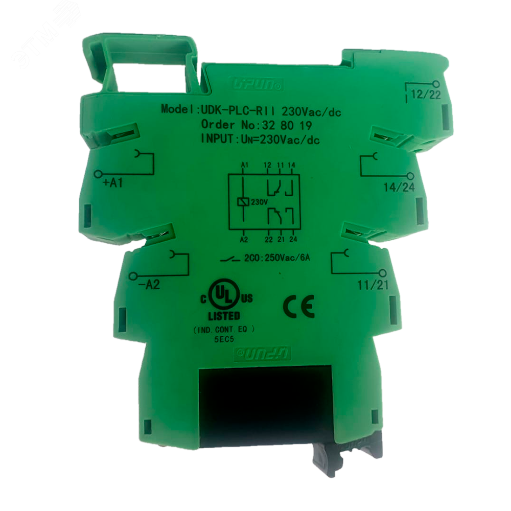 Изображение товара Релейный модуль UDK-PLC-RII 230Vac/dc для систем автоматизации