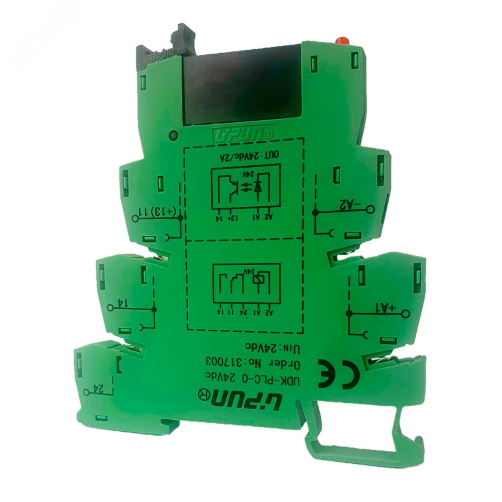 Изображение товара Модуль релейный с опторазвязкой UDK-PLC-O 24Vdc для автоматизации