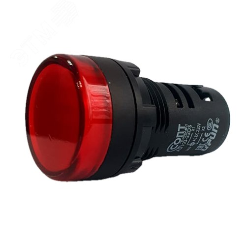 Изображение товара Лампа сигнальная AD103-22DS(LED) матрица Ф22мм 220В АС/DC красный (шт)