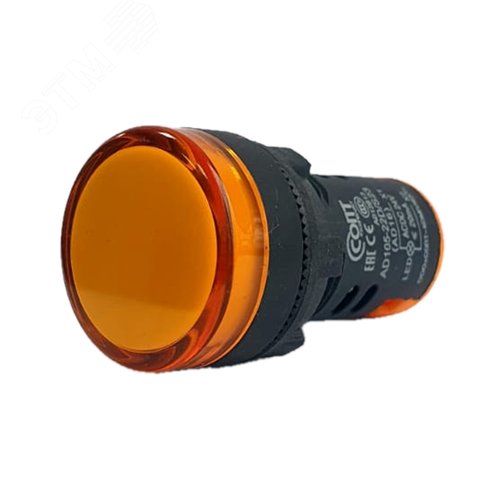 Изображение товара Лампа сигнальная AD105-22DS(LED) матрица Ф22мм 24В жёлтый (шт)