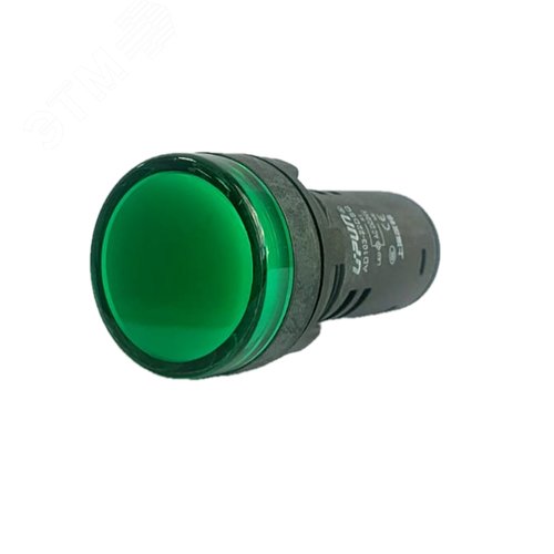 Изображение товара Лампа сигнальная push-in AD103-22DSQ(LED) матрица Ф22мм 24В АС/DC зеленый (шт)
