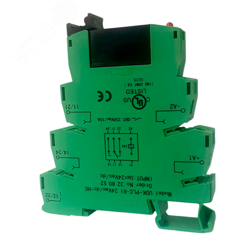 Изображение товара Модуль релейный UDK-PLC-RI 24Vac/dc-HC (шт)